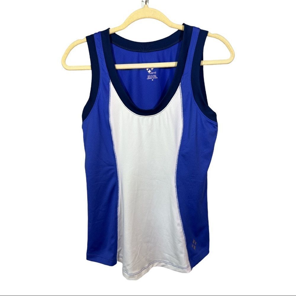 JOFIT Women’s Jo-Dry Chaser Tennis/Athletic Tank Blue/Purple/White Size Medium
